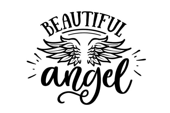 Beautiful Angel: A Versatile Graphic for Creatives