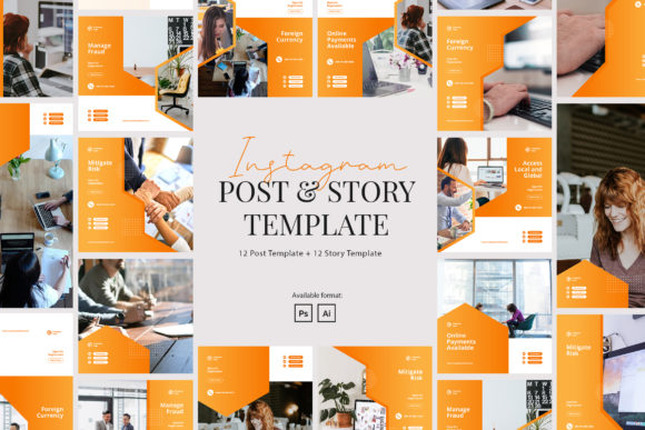 Elegant Company Instagram Post and Story