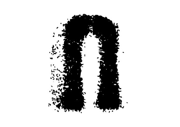Mono Letter 'N' Graffiti Stencil Letter Evaluation